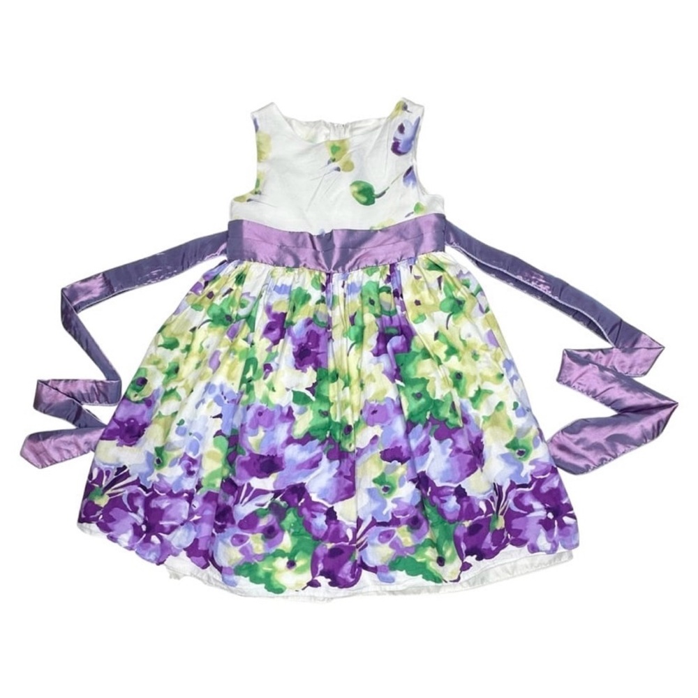 Kid’s Dream Lavender‎ Floral Print Dress